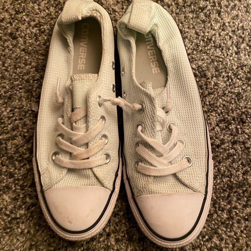 Mint green Converse All Stars Size 7